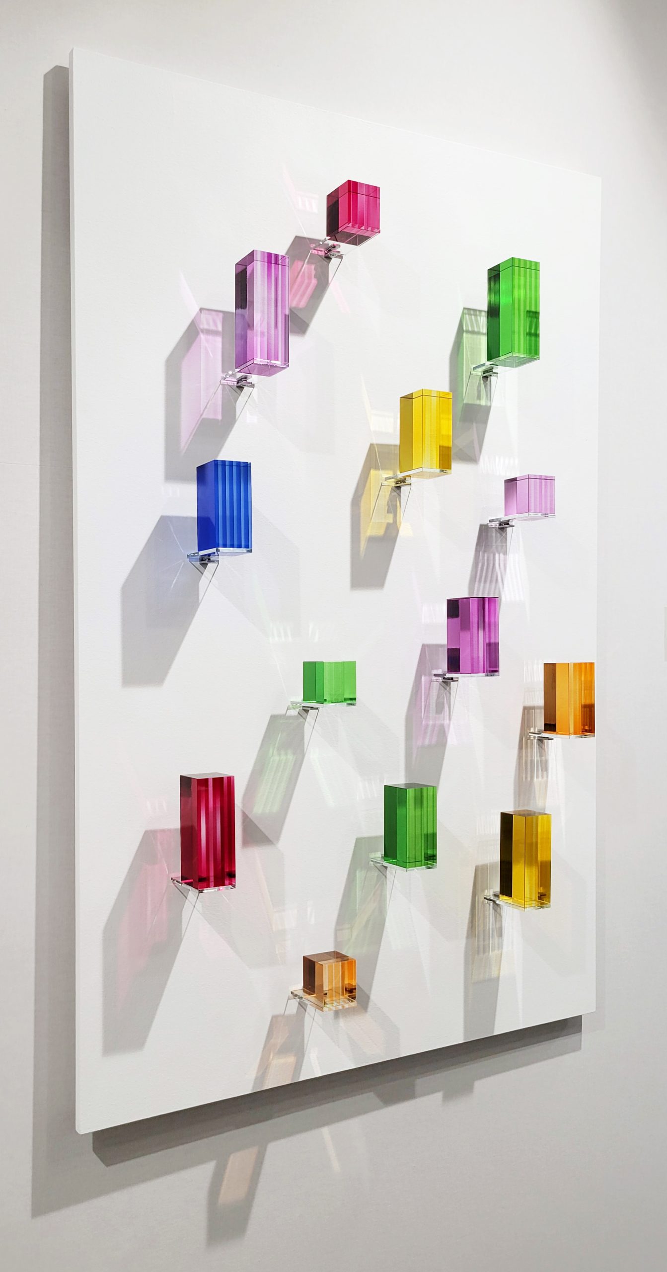 Bongchull Shin, The things we did last summer, 2022 Laminated Glass mounted on wood 150 x 100 x 10 cm, 20.000,- Euro