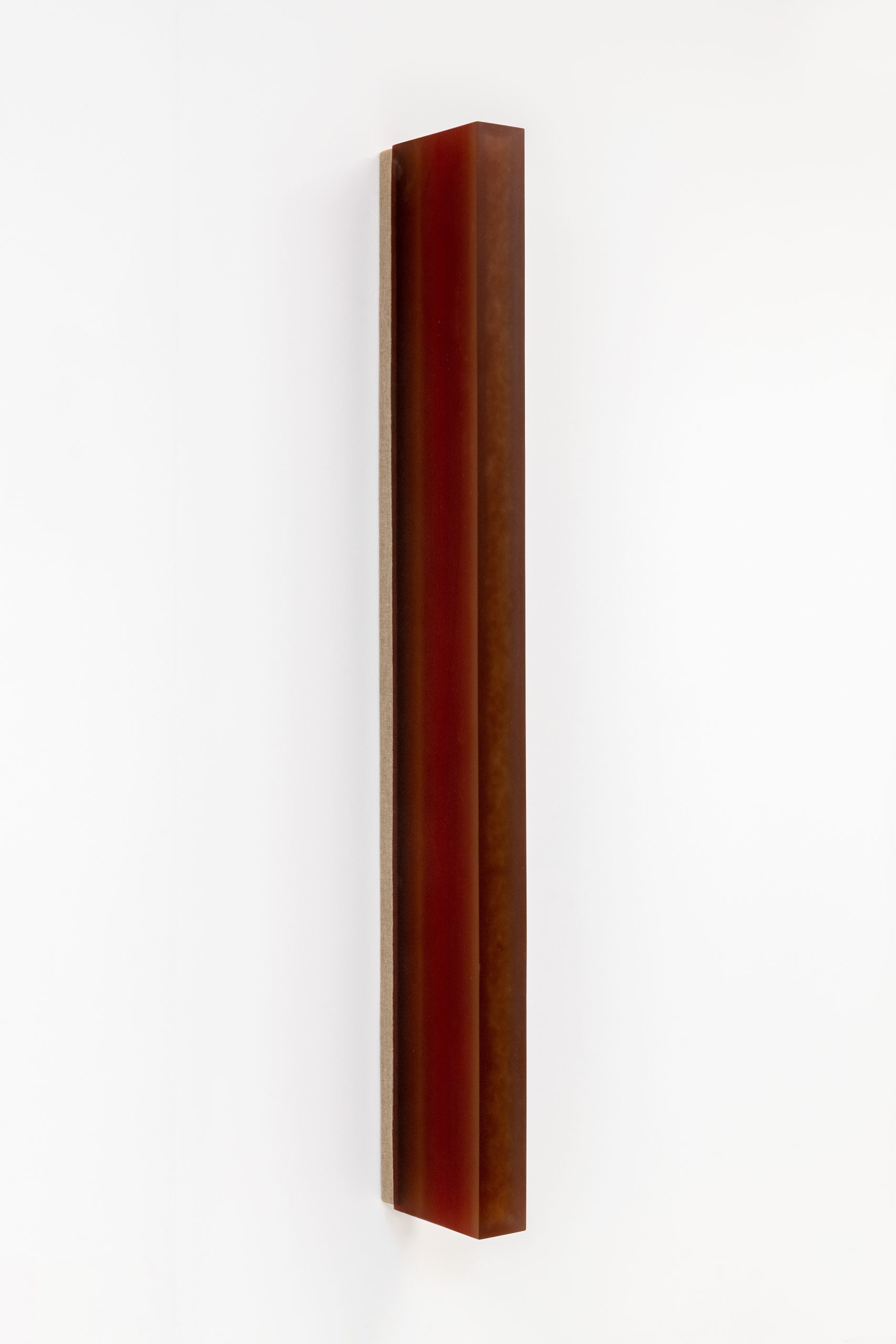 Herbert Hamak, Permanent Red, 2004, Pigment and binder on canvas, 155x8x20cm, 22.000,- Euro